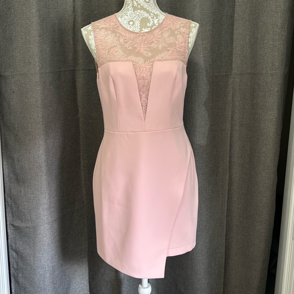 Rose Pink elegant cocktail dress- brand new with tag. Beautiful design. - Picture 3 of 13